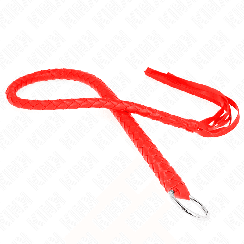 KINK - SNAKE WHIP WITH RED HAND RING 65 CM thumb 2