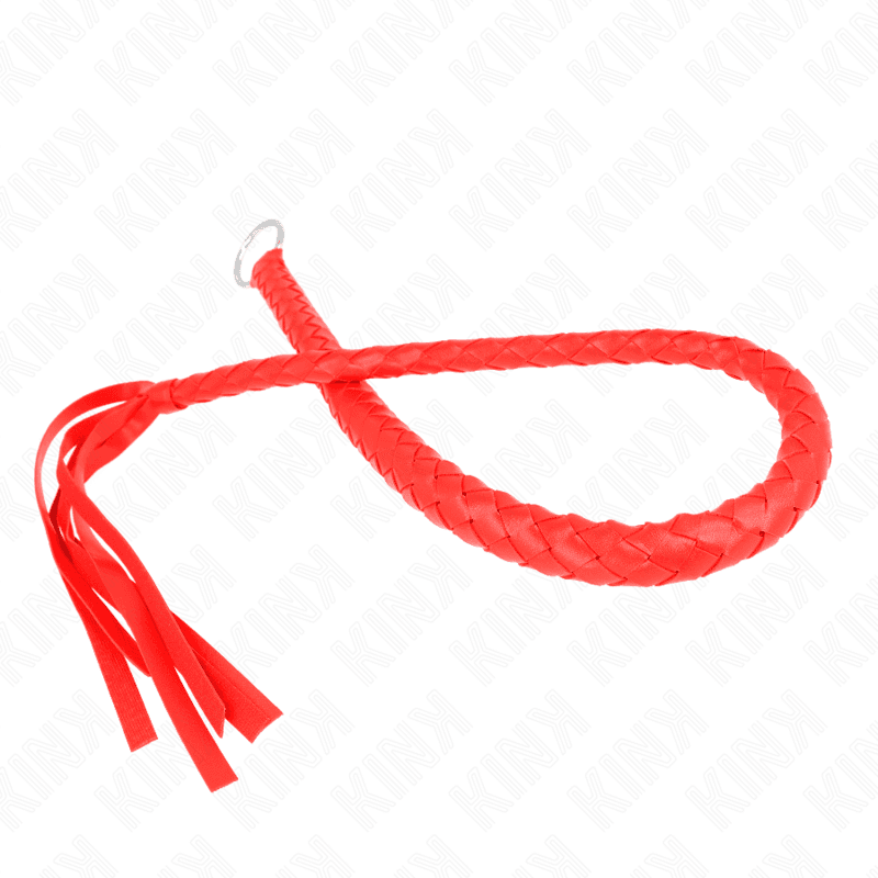 KINK - SNAKE WHIP WITH RED HAND RING 65 CM thumb 5