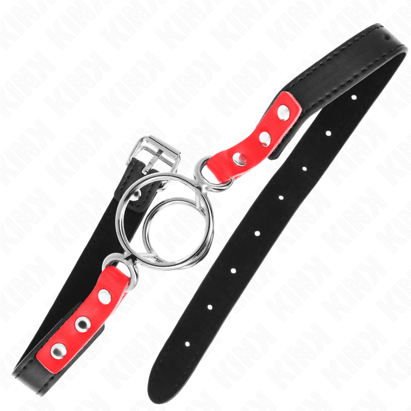 KINK - GAG WITH MULTIPLE O-RINGS 4 / 4.8 CM RED 38 X 56 CM thumb 3