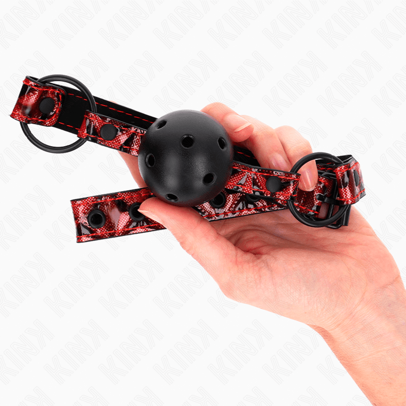 KINK - DIAMOND PATTERN BALL 4.5 CM GAG MODEL 2 64.5 CM ADJUSTABLE 42-60 CM thumb 3