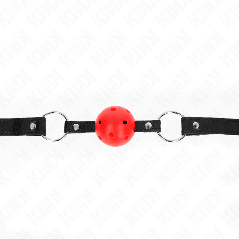 KINK - HOLLOW HARD RED BALL 4.5 CM GAG MODEL 1 63.5 X 2 CM thumb 4