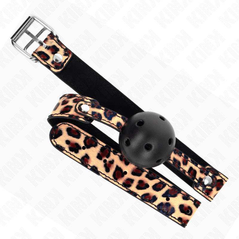 KINK - LEOPARD BREATHABLE BALL 4.5 CM GAG 65 x 2.5 CM thumb 4