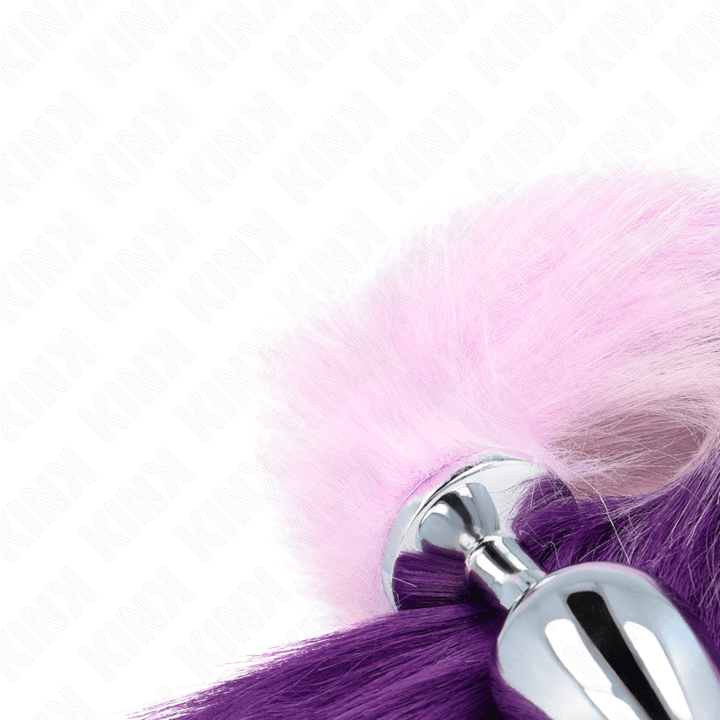 KINK - ANAL PLUG SIZE L 10 X 4 CM WITH SYNTHETIC TAIL 40 CM PURPLE thumb 4