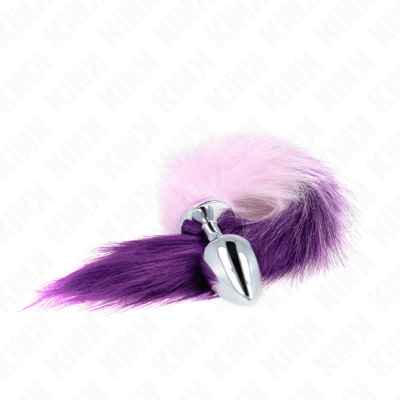 KINK - ANAL PLUG SIZE L 10 X 4 CM WITH SYNTHETIC TAIL 40 CM PURPLE thumb 3