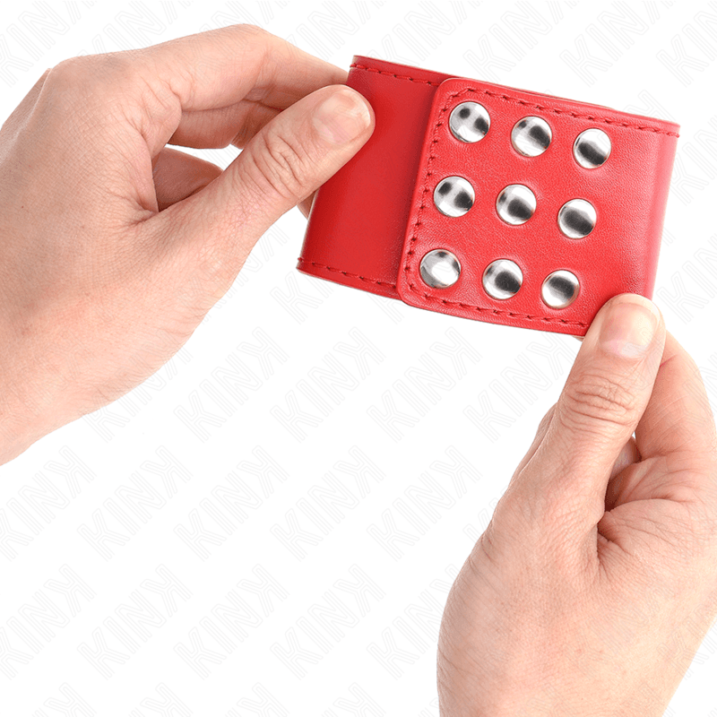 KINK - WRIST RESTRAINTS WITH SNAP FASTEN RED ADJUSTABLE 19-24 CM X 5.5 CM thumb 4