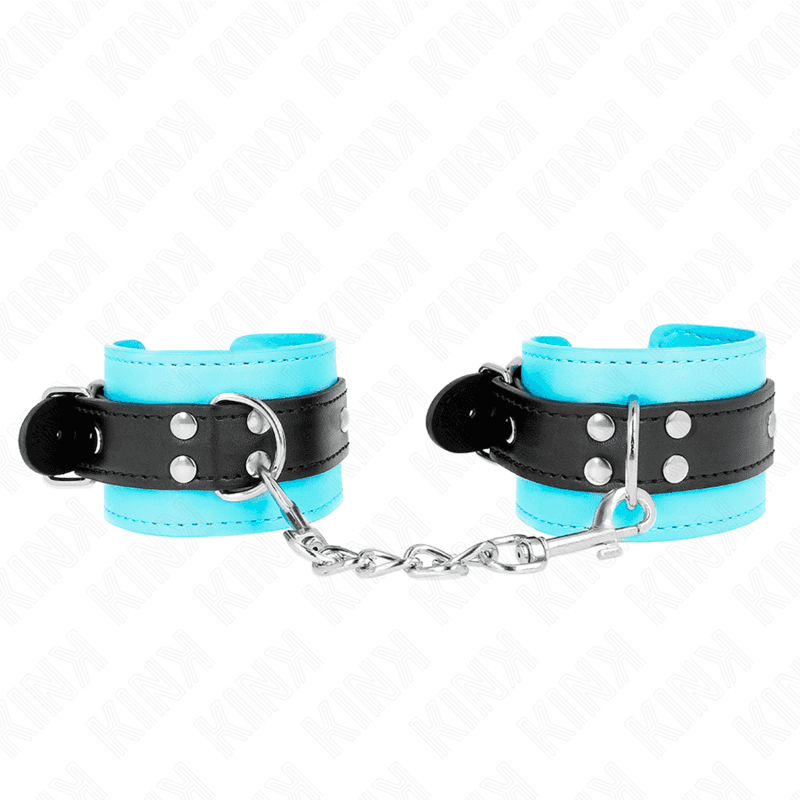 KINK - HOOK WRIST RESTRAINTS BLUE FUR LINED ADJUSTABLE 20-28 CM X 5.5 CM thumb 2