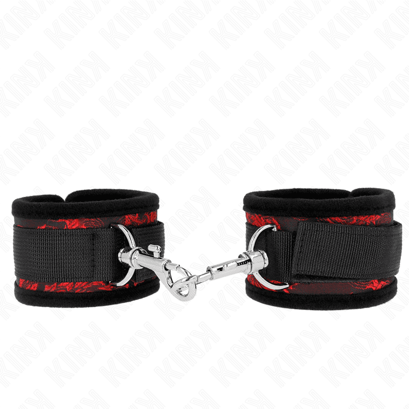 KINK - SCANDAL WRIST RESTRAINTS RED-BLACK thumb 2