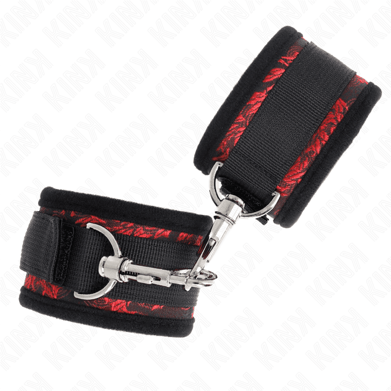 KINK - SCANDAL WRIST RESTRAINTS RED-BLACK thumb 3