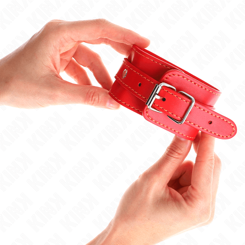 KINK - THIN WRIST RESTRAINTS RED ADJUSTABLE 21-33 CM thumb 3