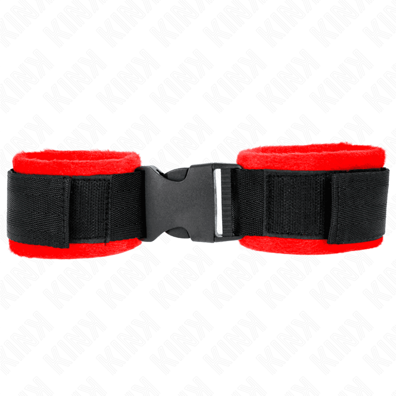 KINK - NYLON BIND HOOK&LOOP WRIST RESTRAINTS BLACK MODEL 1 AJDUSTABLE 25-35 CM X 6 CM thumb 2