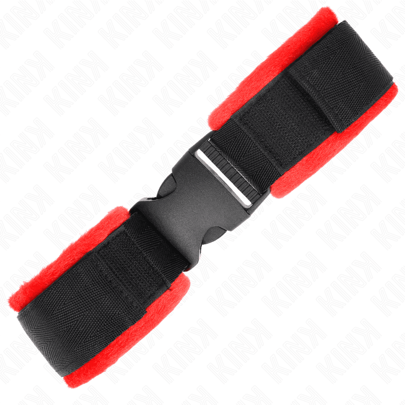 KINK - NYLON BIND HOOK&LOOP WRIST RESTRAINTS BLACK MODEL 1 AJDUSTABLE 25-35 CM X 6 CM thumb 3