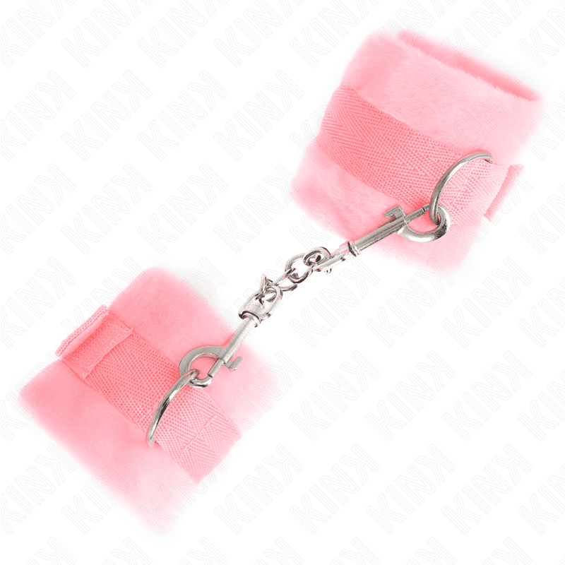 KINK - BEGINNER FUR HAND CUFFS PINK 30 X 7 CM thumb 3