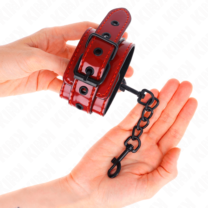 KINK - DARK RED WRIST CUFFS 23 X 5 CM thumb 4