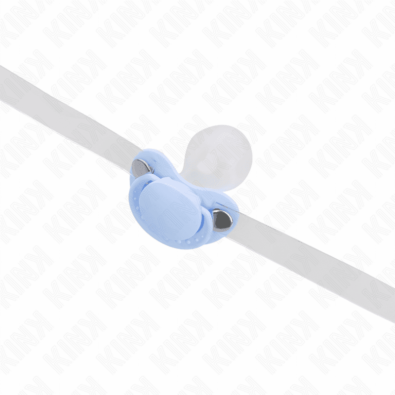 KINK - LIGHT BLUE PACIFIER SHAPED GAG 5.5 x 4 CM ADJUSTABLE 43-60 CM thumb 4