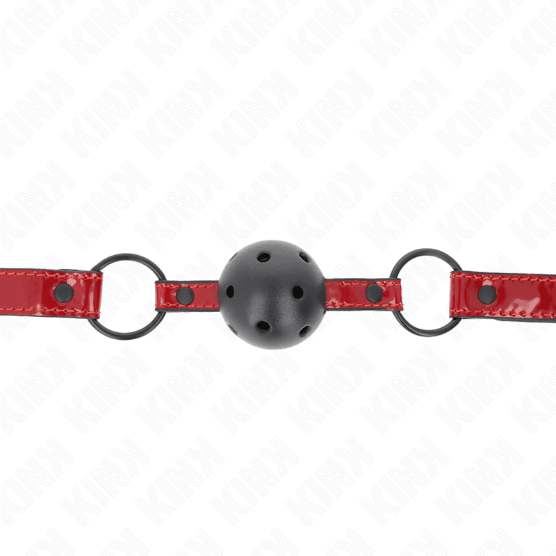 KINK - SHINY LEATHERETTE BALL 4.5 CM GAG 63.5 X 2 CM ADJUSTABLE 41 X 59 CM thumb 3