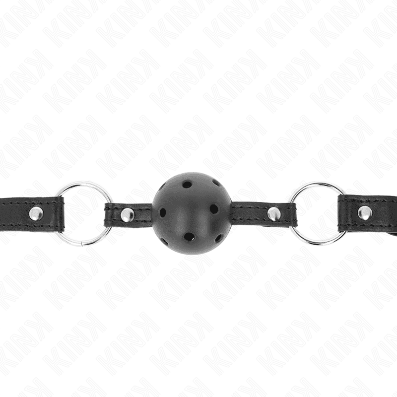 KINK - HOLLOW HARD BLACK BALL 4.5 CM GAG MODEL 1 63.5 X 2 CM thumb 3