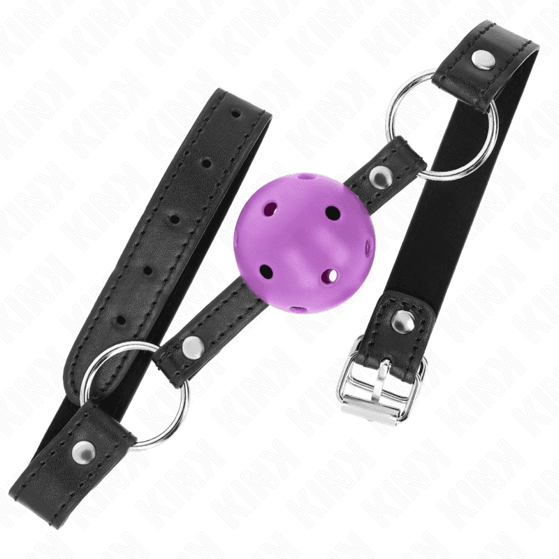 KINK - HOLLOW HARD PURPLE BALL 4.5 CM GAG 63.5 X 2 CM thumb 2