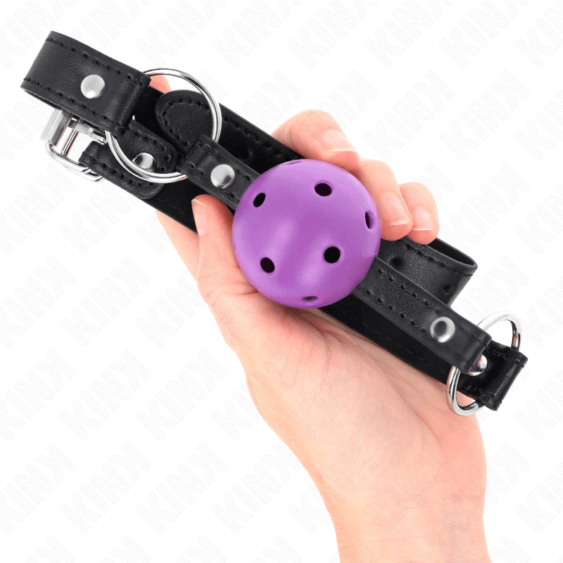 KINK - HOLLOW HARD PURPLE BALL 4.5 CM GAG 63.5 X 2 CM thumb 4