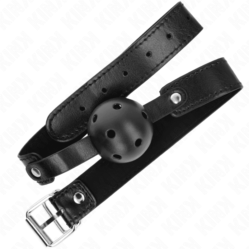 KINK - BLACK BREATHABLE BALL 4.5 CM GAG 65 x 2.5 CM thumb 2