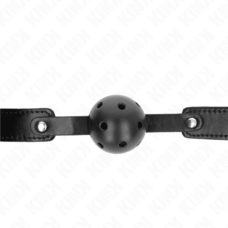KINK - BLACK BREATHABLE BALL 4.5 CM GAG 65 x 2.5 CM thumb 3