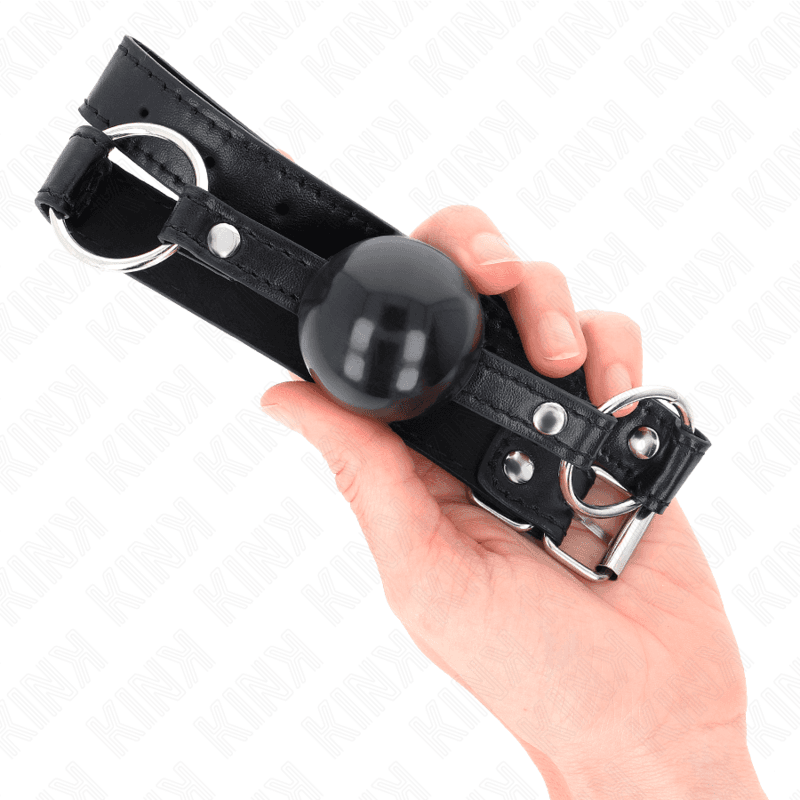 KINK - BLACK TPE BALL 4 CM GAG 60 x 2 CM thumb 4