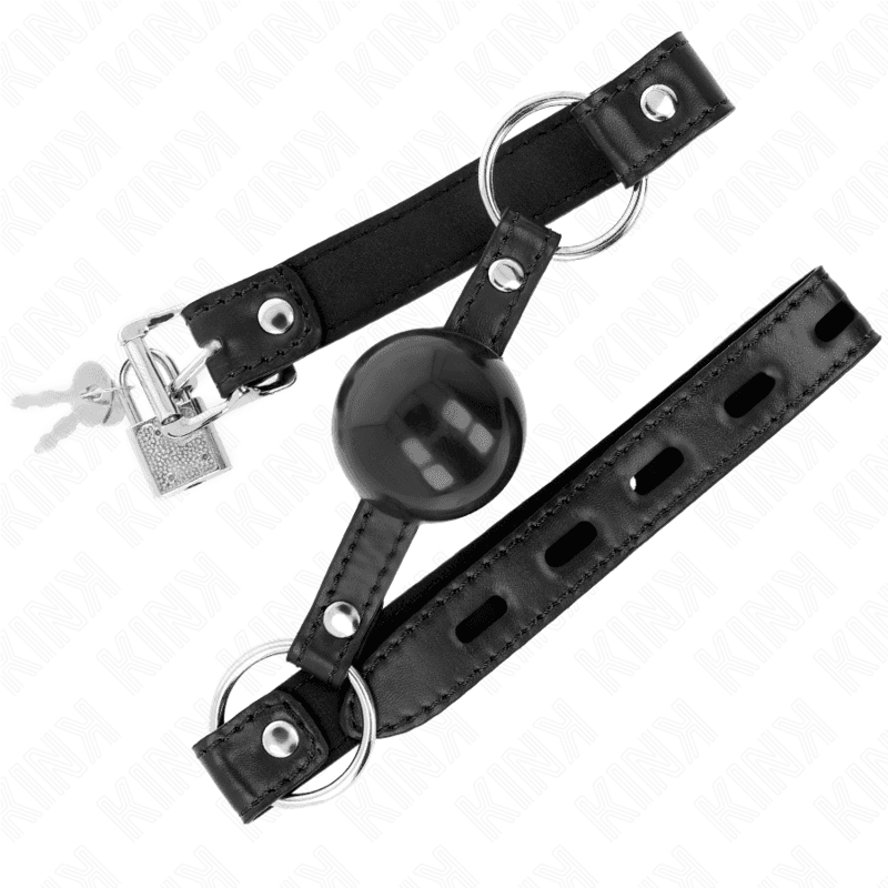 KINK - BLACK TPE BALL 4 CM GAG 60 x 2 CM thumb 2
