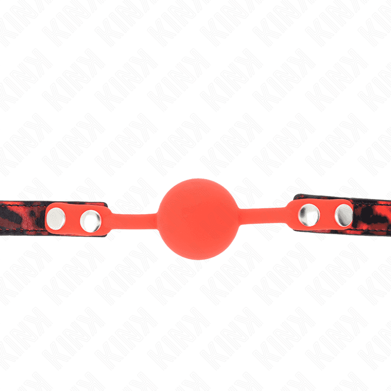 KINK - MODEL 2 SILICONE BALL 4 CM GAG WITH LOCK 60 x 2 CM thumb 3