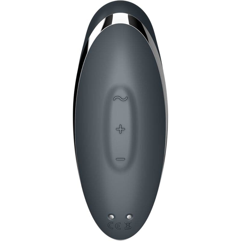 SATISFYER - TAP & CLIMAX 2 VIBRATOR & STIMULATOR GREY thumb 6