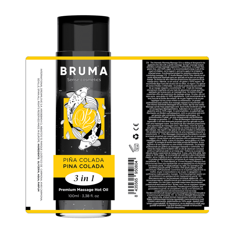 BRUMA - PREMIUM MASSAGE HOT OIL PINA COLADA 3 IN 1 - 100 ML thumb 5