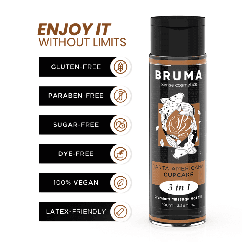 BRUMA - PREMIUM MASSAGE HOT OIL CUPCAKE 3 IN 1 - 100 ML thumb 3