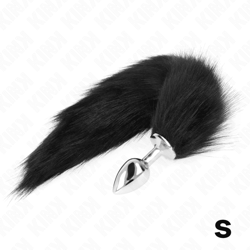 KINK - ANAL PLUG SIZE S 7 X 3 CM WITH SYNTHETIC TAIL 40 CM BLACK thumb 2