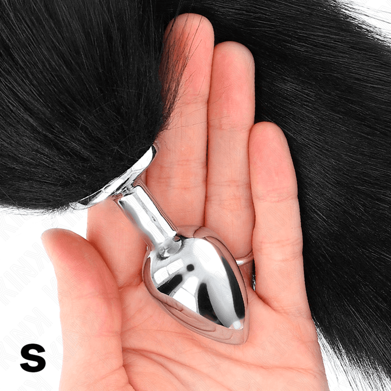 KINK - ANAL PLUG SIZE S 7 X 3 CM WITH SYNTHETIC TAIL 40 CM BLACK thumb 3