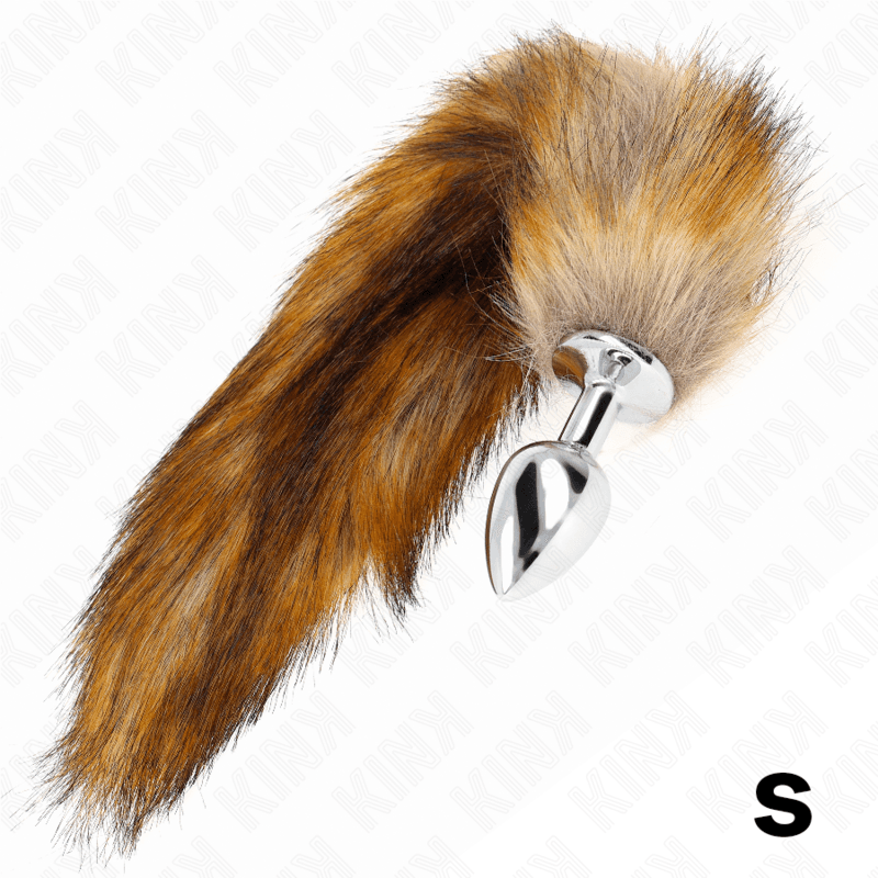 KINK - ANAL PLUG SIZE S 7 X 3 CM WITH SYNTHETIC TAIL 40 CM BROWN thumb 2