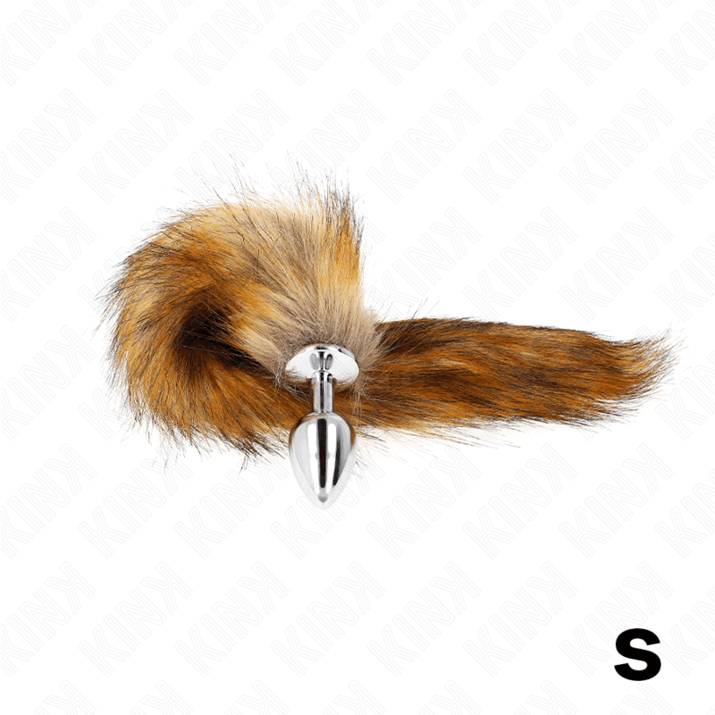 KINK - ANAL PLUG SIZE S 7 X 3 CM WITH SYNTHETIC TAIL 40 CM BROWN thumb 3