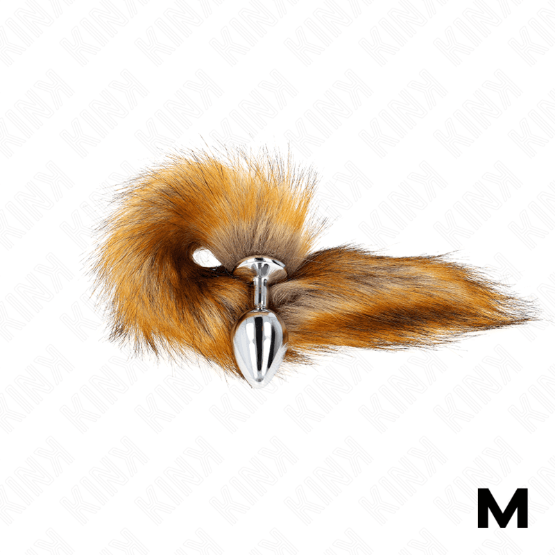 KINK - ANAL PLUG SIZE M 8 X 3.5 CM WITH SYNTHETIC TAIL 40 CM BROWN thumb 2