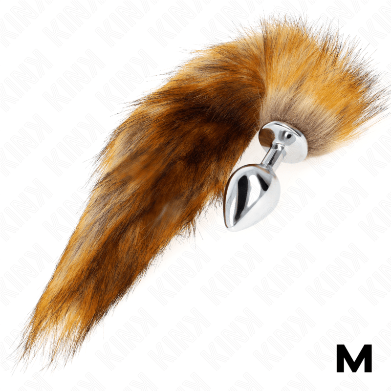 KINK - ANAL PLUG SIZE M 8 X 3.5 CM WITH SYNTHETIC TAIL 40 CM BROWN thumb 3