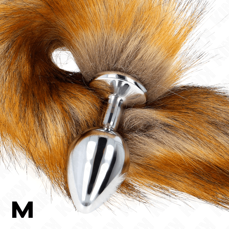 KINK - ANAL PLUG SIZE M 8 X 3.5 CM WITH SYNTHETIC TAIL 40 CM BROWN thumb 4