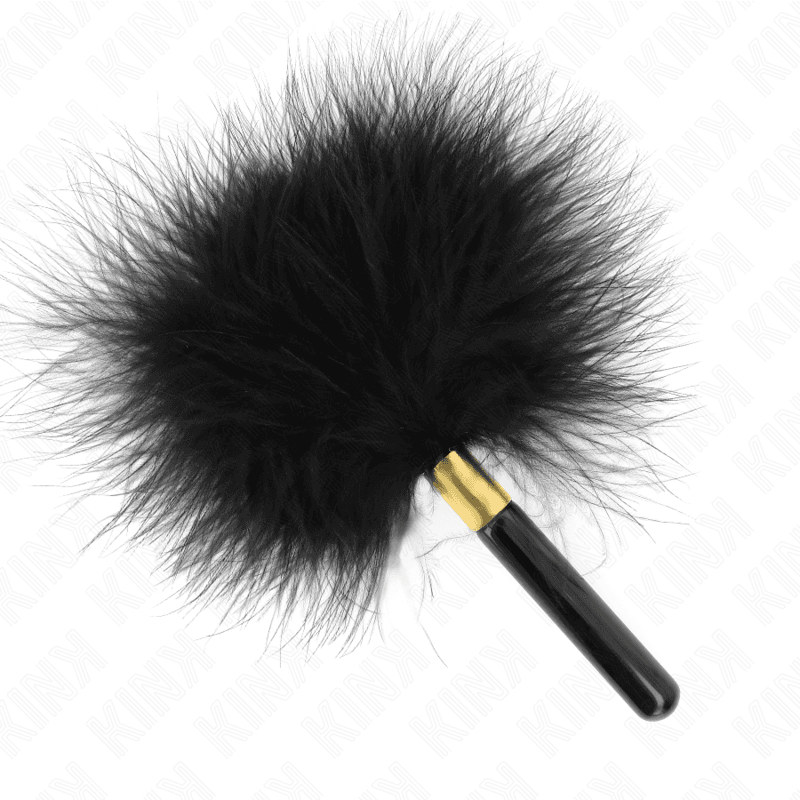 KINK - BLACK GOLD METAL TICKLE FEATHERS 18 CM thumb 2