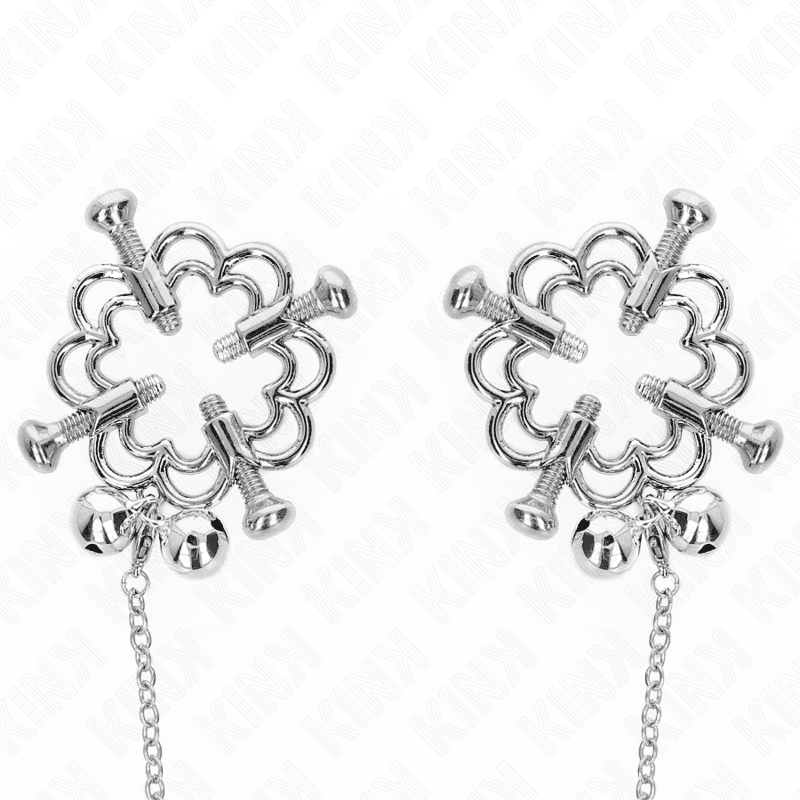 KINK - METAL FLOWER NIPPLE CLAMPS WITH CHAIN thumb 3
