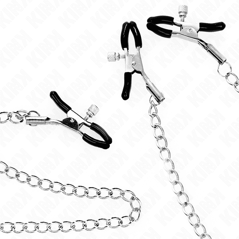 KINK - TRIPLE NIPPLE AND CLIT CLAMPS WITH CHAIN MODEL 0 thumb 4