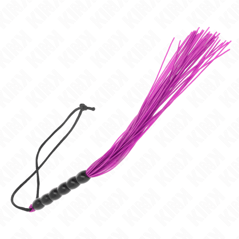 KINK - MINI SILICONE WHIP WITH 6 PURPLE BEADS 26 CM thumb 5