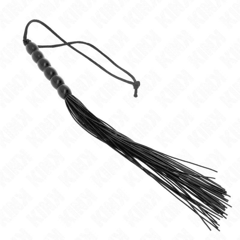 KINK - MINI SILICONE WHIP WITH 6 BLACK BEADS 26 CM thumb 4