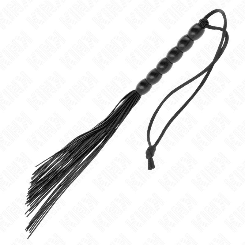 KINK - MINI SILICONE WHIP WITH 6 BLACK BEADS 26 CM thumb 5