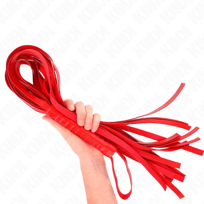 KINK - RED SHORT HANDLE LONG TAIL WHIP 70 CM thumb 3