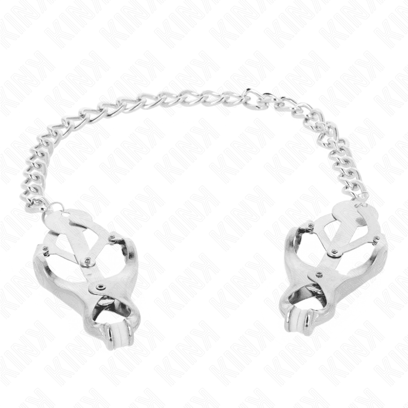 KINK - JAPANESE CLOVER NIPPLE CLAMPS WITH CHAIN SILVER 30 CM thumb 3