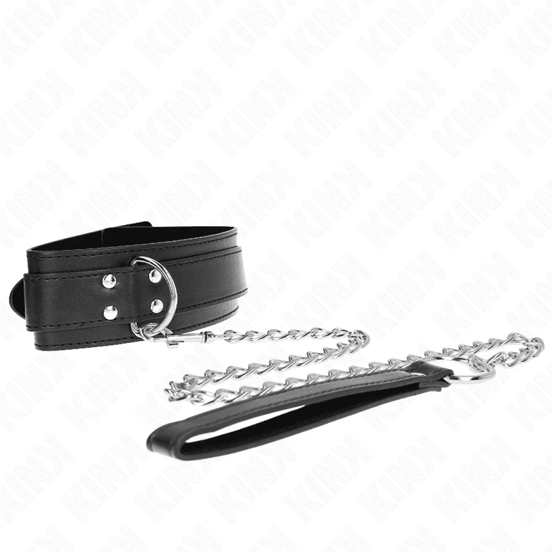 KINK - NECKLACE WITH STRAP 65 CM SILVER BUCKLES ADJUSTABLE 33-46 CM X 5.5 CM thumb 3