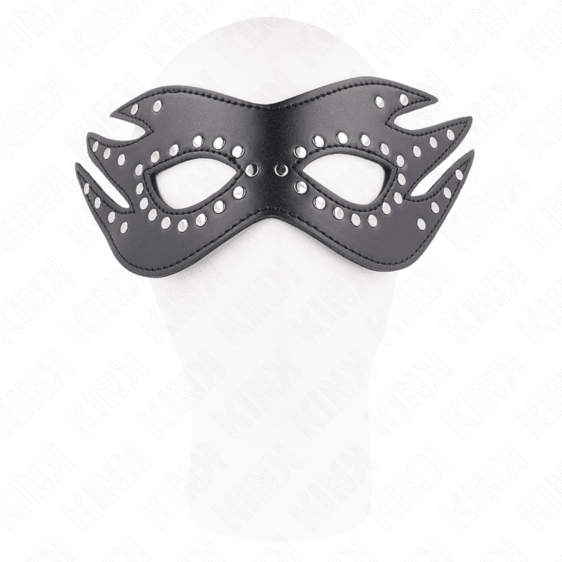 KINK - LEATHERETTE MASK WITH RIVETS MODEL 3 26 x 9.5 CM thumb 3