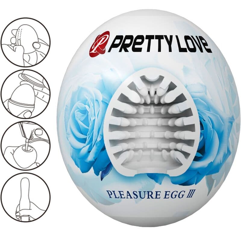 PRETTY LOVE - MALE MASTURBATOR EGG WHITE thumb 2