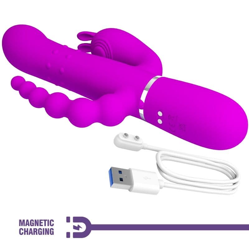 PRETTY LOVE - CAMMY TRIPLE VIBRATOR MULTIFUNCTION 4 IN 1 PINK thumb 7
