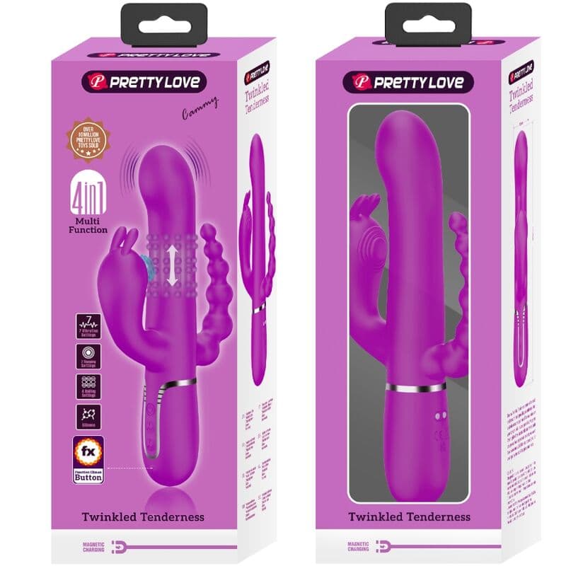 PRETTY LOVE - CAMMY TRIPLE VIBRATOR MULTIFUNCTION 4 IN 1 PINK thumb 10